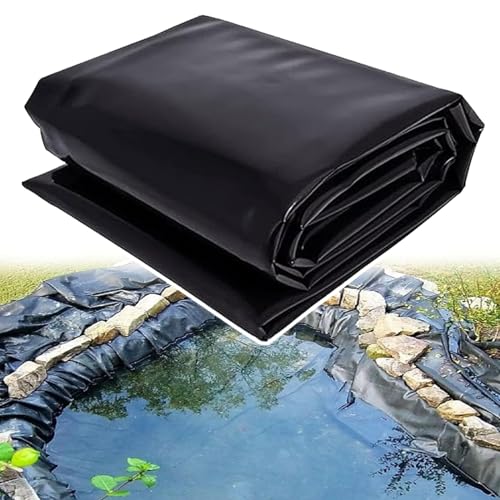 Bâche de bassin noire flexible et réglable étanche pour bassins à poissons