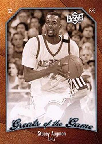 2009-10 Upper Deck Greats of the Game Basketball #74 Stacey Augmon UNLV Runnin' Rebels Official NCAA Trading Card From The UD Company