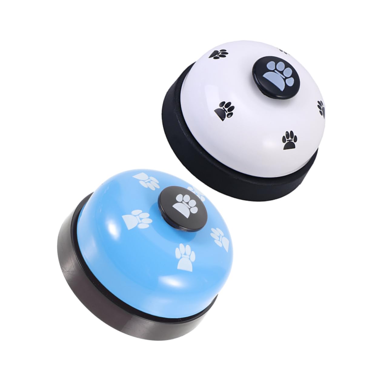 POPETPOP Abs Material Pet Trainer Door Bell 2 Pack Dog Button for Puppy Potty Training Interactive Toy Smart Bell for Dogs Cats Training Tools