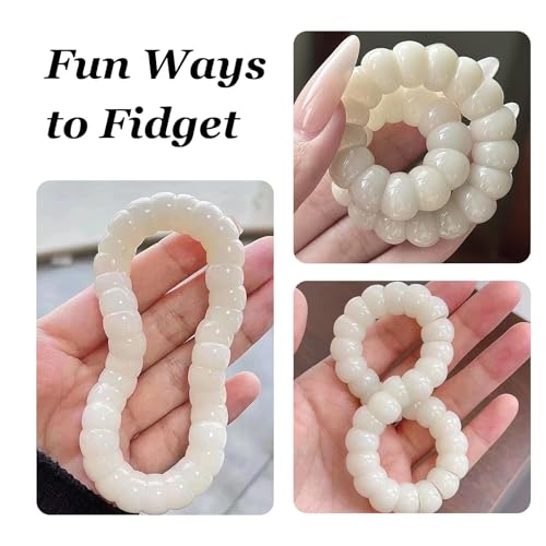 Image of Fidget Bracelet for Women Anxiety Bodhi Seeds Beaded Bracelets, Zen Fidget Stretch Bracelet Alleviate Anxiety Stress