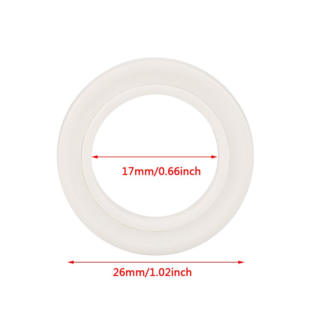 MGTCAR 2 Pièces 6803-2RS 17x26x5 Mm ABEC-7 Roulement à Billes En Céramique Hybride