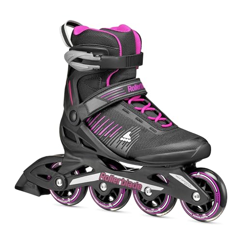 Rollerblade Zetrablade Women's Adult Fitness Inline Skate, Black and Pink, Performance Inline Skates