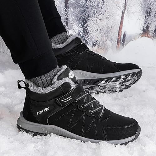Moudn Winterschuhe Damen Warm Gefütterte Winterstiefel Wasserdicht Winter Schneestiefel Rutschfest Trekkingschuhe Outdoor