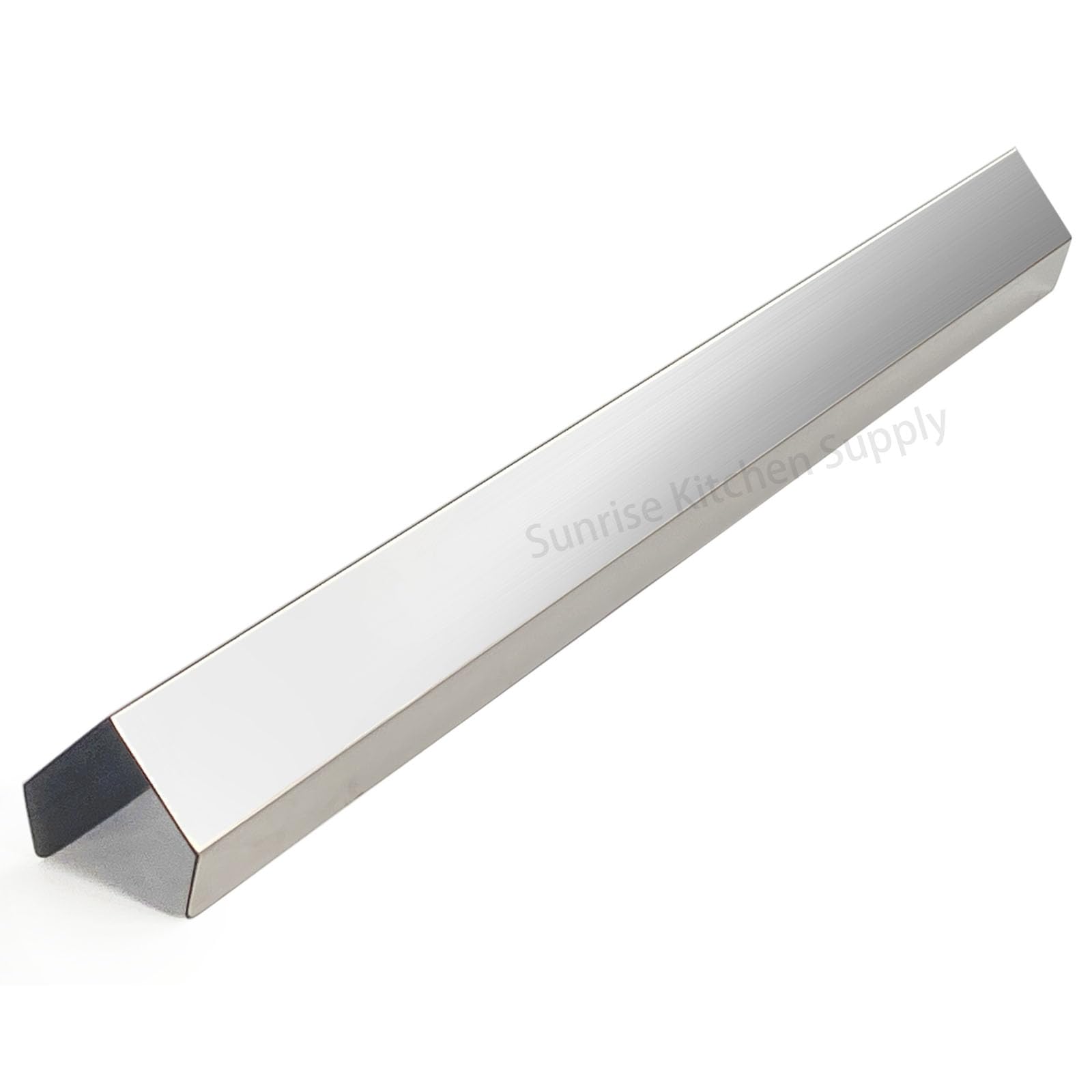 Sunrise Kitchen Supply - Confezione da 2 strisce di giunzione per friggitrice in acciaio inox (69 x 6 x 5,3 x 6,3 cm (lunghezza x larghezza x altezza)