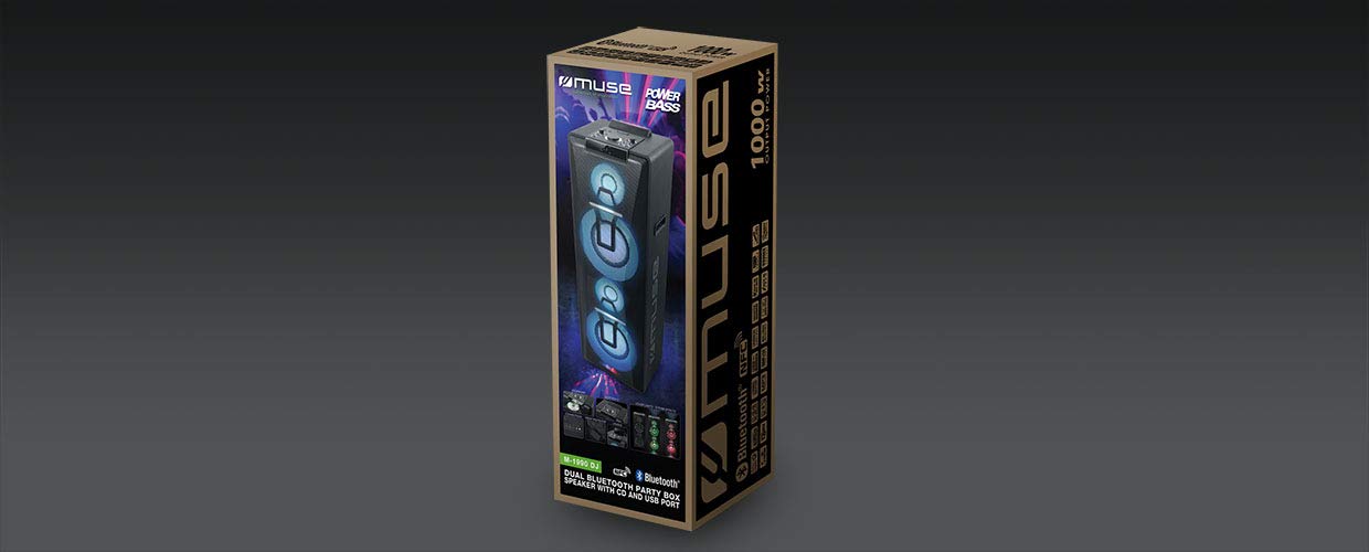 MUSE Chaîne HiFi M-1990 DJ - Bluetooth/NFC - 1000 W