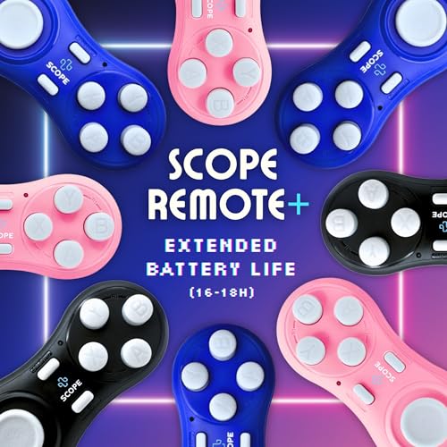 Image of Scope Remote- Remote for Anki. Customizable with Anki Add-on, Compatible with Windows, Mac, iOS, iPad, and Android. Quizlet Compatible, Anki Controller. Midnight Black, Plus (16-18 Hours Battery)