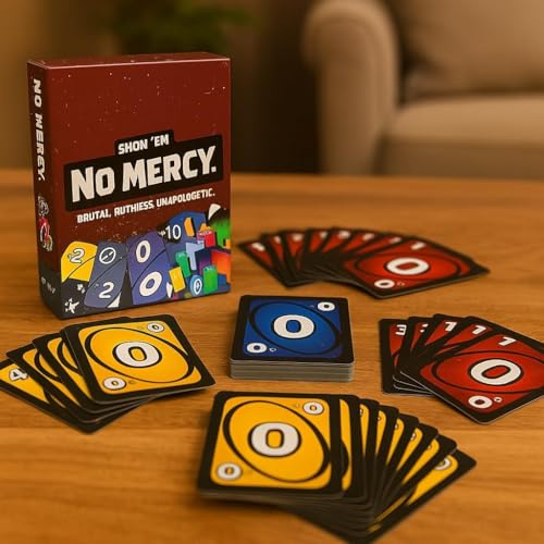 Show em No Mercy | Game Card for Kids Adults & Family Parties and Travel With Extra Cards Engaging Gameplay Develop Strategies & Skills Bundle