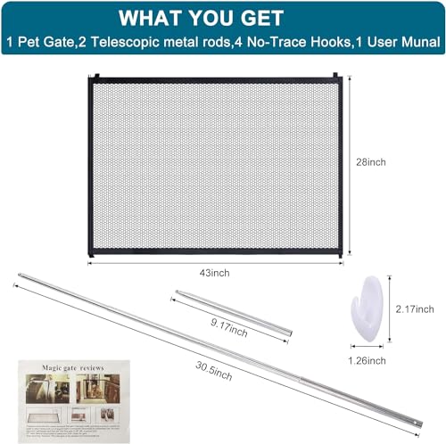 Mesh-Dog-Gate-Pet-Gates-for-Stairs-Puppy-Gate-for-Doorway-Provides-A-Safe-Enclosure-for-Pets-to-Play-and-Rest-for-The-House-Indoor43-W-x-28-H