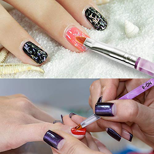 Pinsel Set Gel Pinsel,BETOY 7 Stück Gel Nägel Pinsel Set Gelnägel Pinsel Mit Nagelfader Nailart Pinsel für UV Gel & Acry… – Bild 5