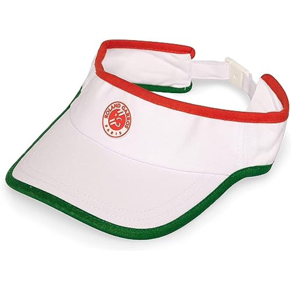 Roland-Garros - Visière Héritage - 100% Coton - Unisexe - Blanc - Taille Unique
