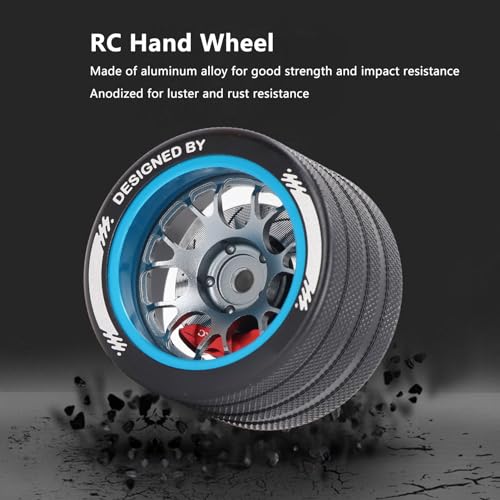 RC-Handrad aus Aluminiumlegierung, Leichtes, Schlagfestes Fernbedienungshandrad mit Simulierter Scheibenbremse (11)