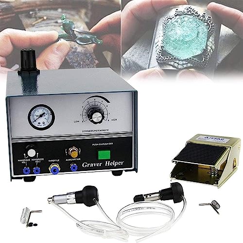 Machine de gravure bijoux pneumatique 60W électrique pour micro-incrustation