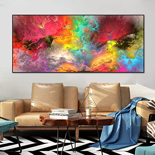 Impression toile ciel nuage abstrait affiche murale grand format salon