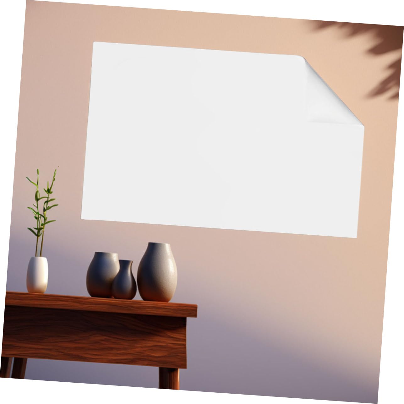 Vinilo Pizarra Blanca Autoadhesiva - Rollo 300x60 Cm, Borrado En Seco, Sin Dañar Paredes, Ideal Para Niños Y Oficina
