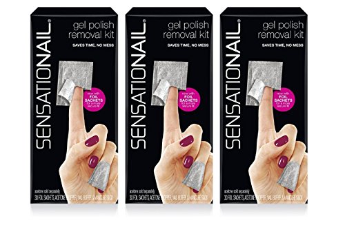 Lot of 3 SensatioNail Gel Polish Removal Kit