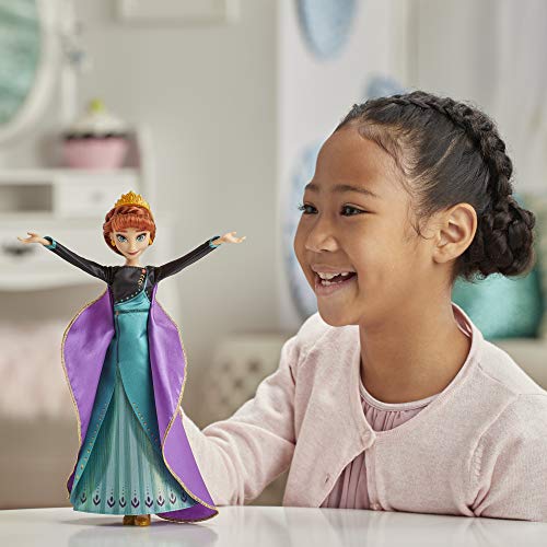 Disney Frozen Musical Adventure Muñeca Anna Que Canta la canción “Some Things Never Change” de la Segunda película, Juguete Anna para niños