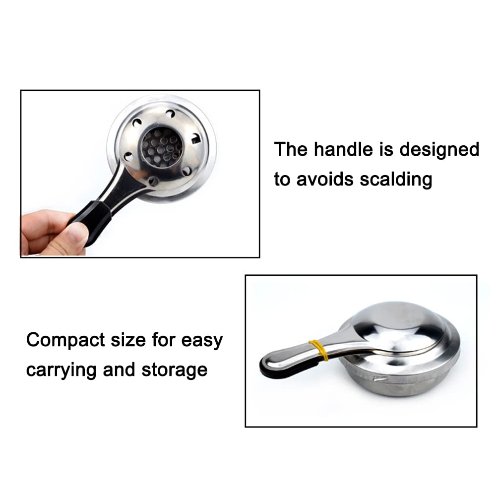 Lixada Fornello in acciaio inox, bruciatore per fonduta, mini bruciatore per alcool, per fonduta, da campeggio, da viaggio, per barbecue, da cucina