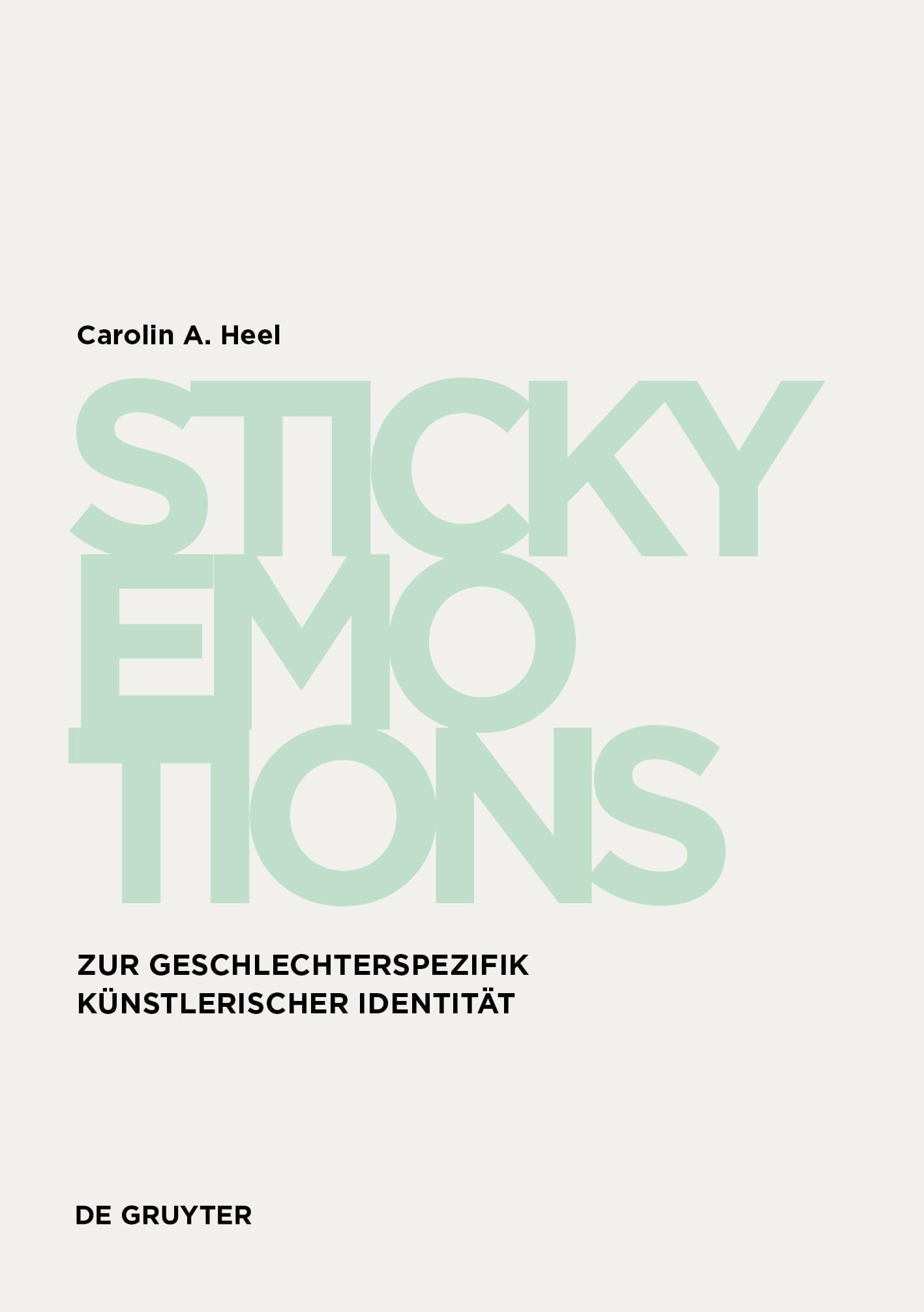 Sticky Emotions Tracey Emin Richie Culver livre d'analyse esthétique allemande