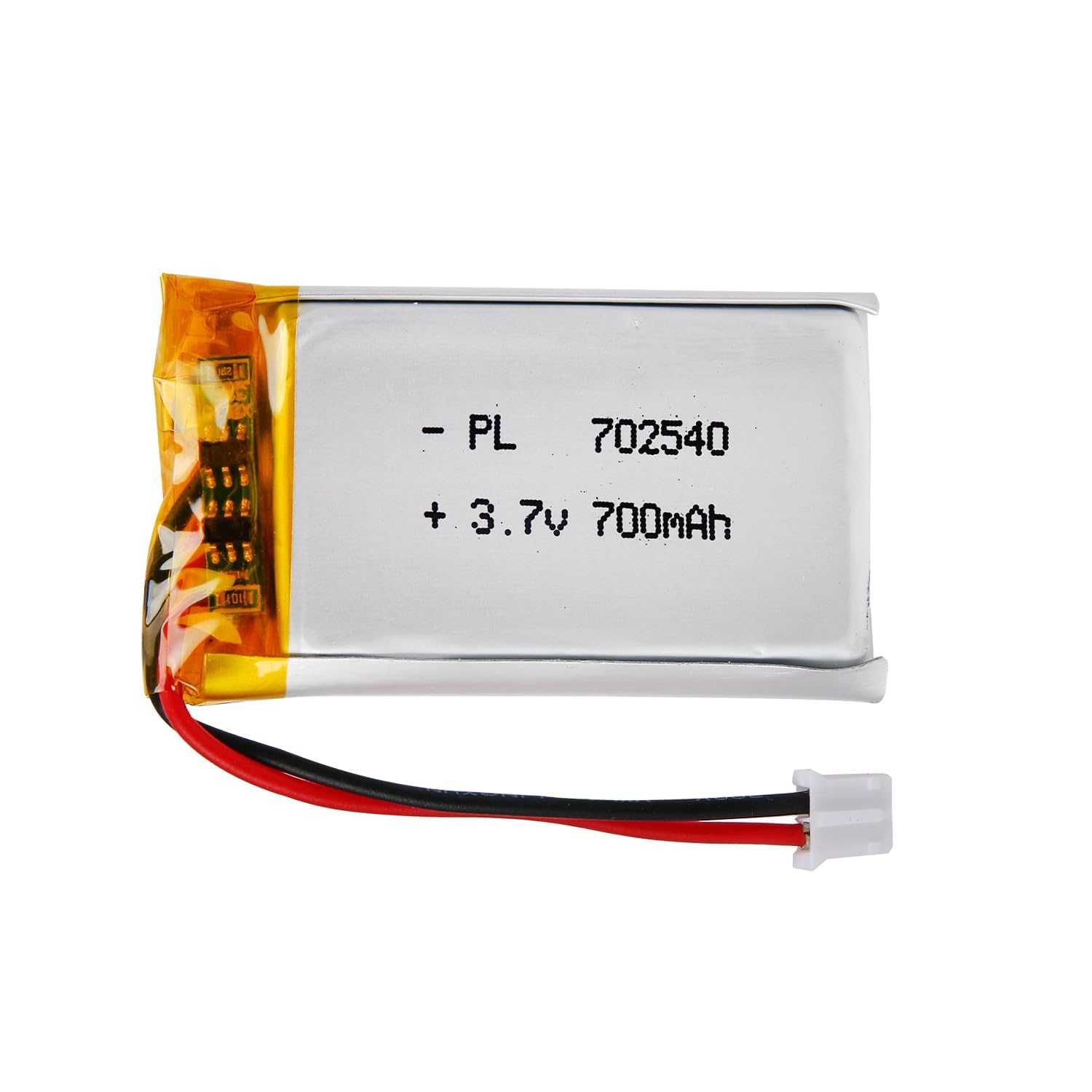 Batería Lipo 3.7V, 380mAh 702030 a Iones de Litio con conexión 2P-PH con Paso 2,0 mm — view 30