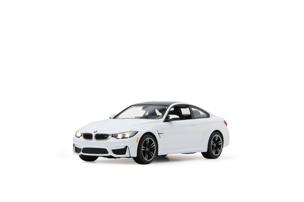 Jamara 404566 BMW M4 Coupe 1:14 2,4 GHz, oficjalnie licencjonowana, do 1 godz. czasu jazdy przy 11 km/h, LED, idealnie odwzorowane szczegóły, szczegółowe wnętrze, wysokiej jakości wykonanie