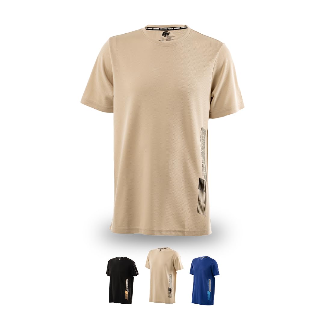 Men Plain Gym Workout T shirt, 100% Polyester Training, Gym, Running & Sports Tshirt For Men | Quick-dry fit, Moisture-Wicking, Breathable Tee For Men