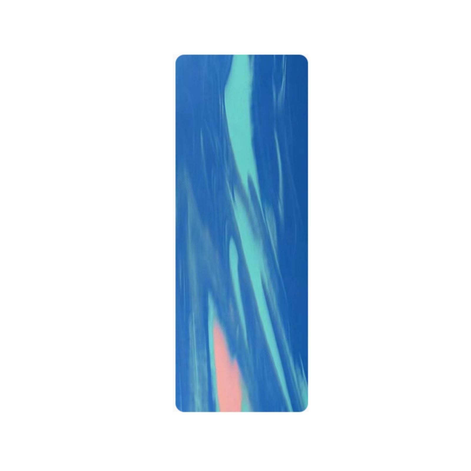 Natural Rubber Exercise Mat Matte Texture Cushioned Exercise Mat, Lapis Blue-image-17