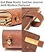Leather Writing Journal Notebook For Men & Women - Leather Notepad, Pocket Notebook ‎5.3