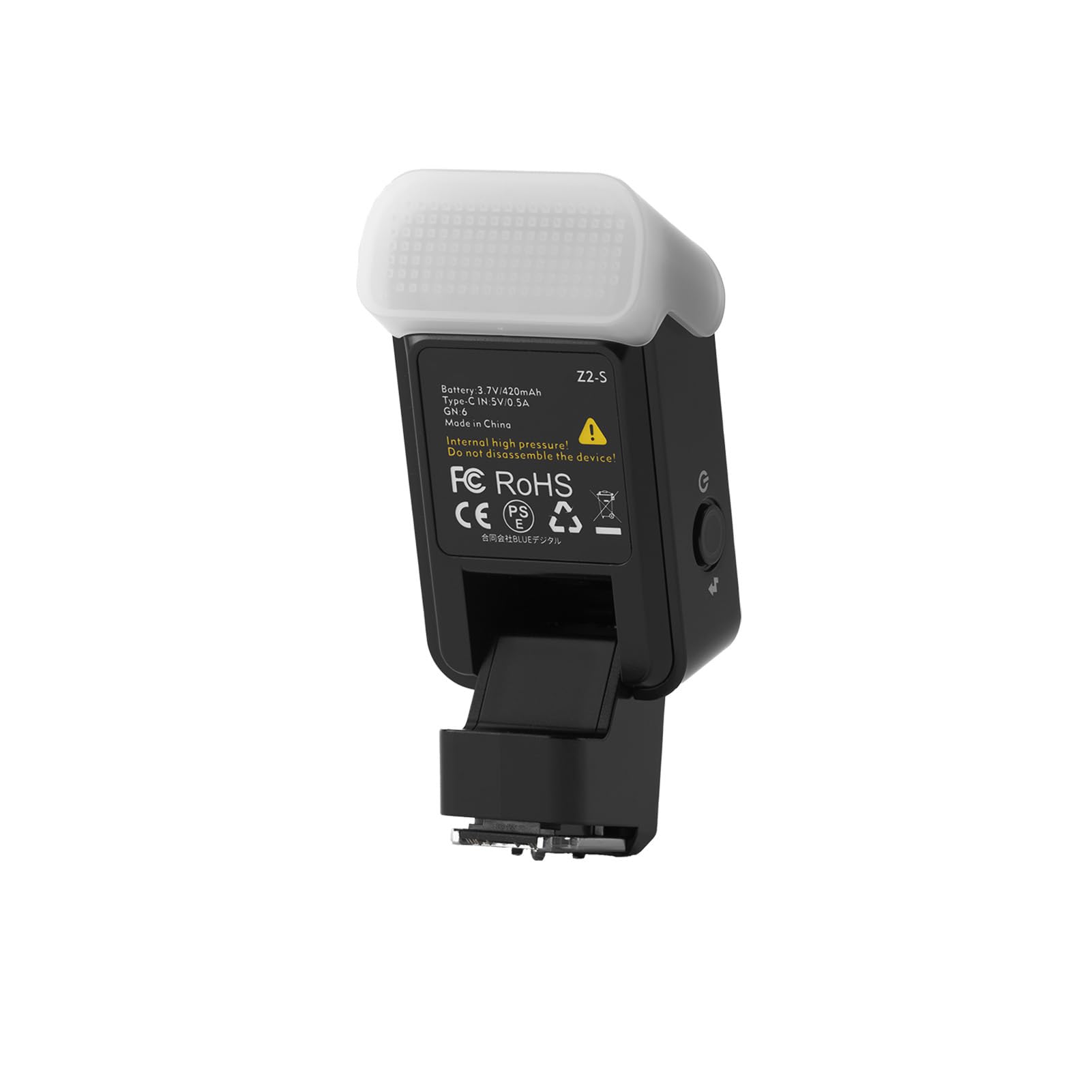 Flash TTL Plegable, Flash de Cámara Portátil, Potencia Ajustable para Fotografía de Viajes, ABS 52g (Z2-S)