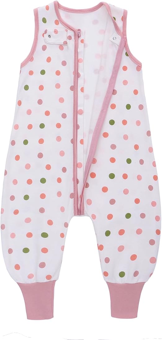Miracle Baby Sleeping Sack with Feets TOG 0.5 100% Cotton Sleeveless Baby Wearable Blanket Baby Sleeping Bag
