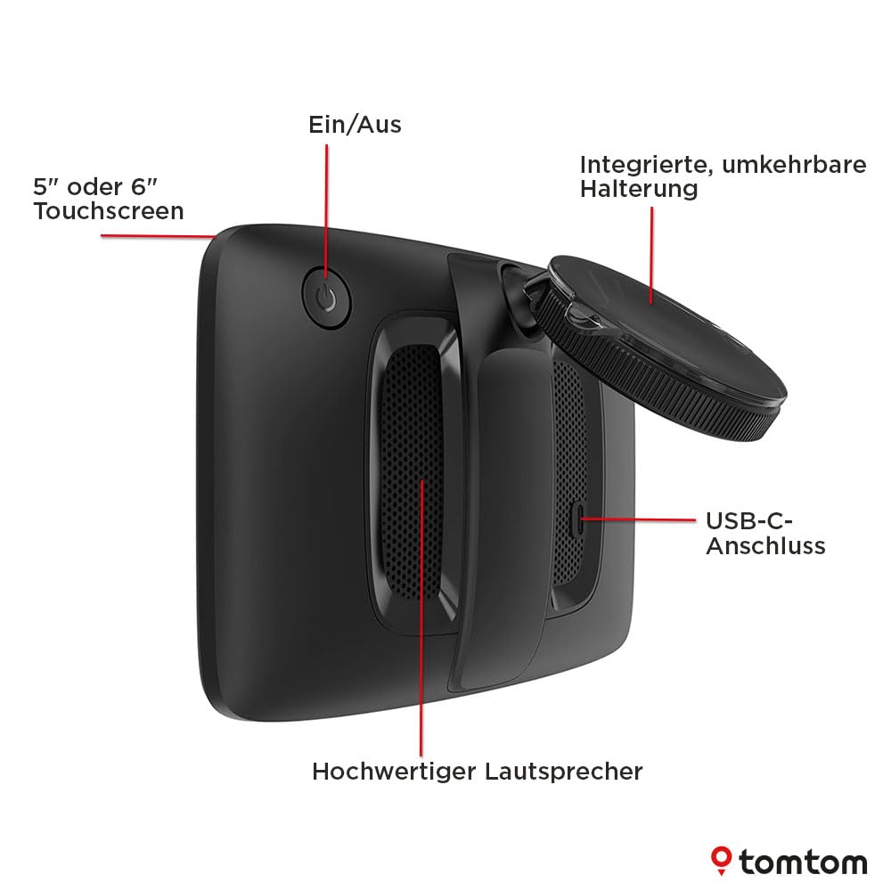 TomTom GO Classic 2nd 6 Zoll Navi mit Stauvermeidung, Karten-Updates Europa, WiFi, Fahrspurassistent
