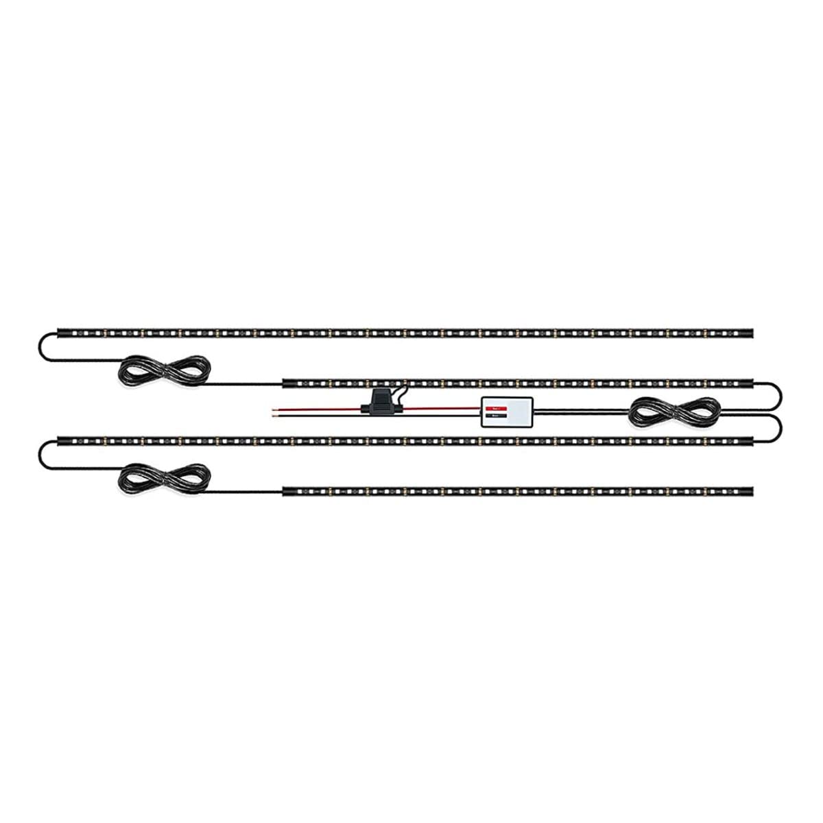 YILAIE Car Underglow Lights Kit for Cars, Dynamic or Static Neon Light, Led Underglow Strip Lights with Fuse APP Control, Bright, DIY Color Music Sync, Waterproof Truck SUV Exterior Car Under Lights