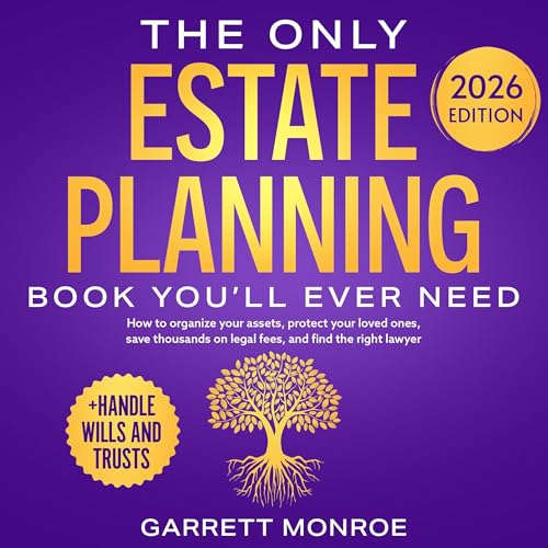The Only Estate Planning Book You’ll Ever Need Audiolibro Por Garrett Monroe arte de portada