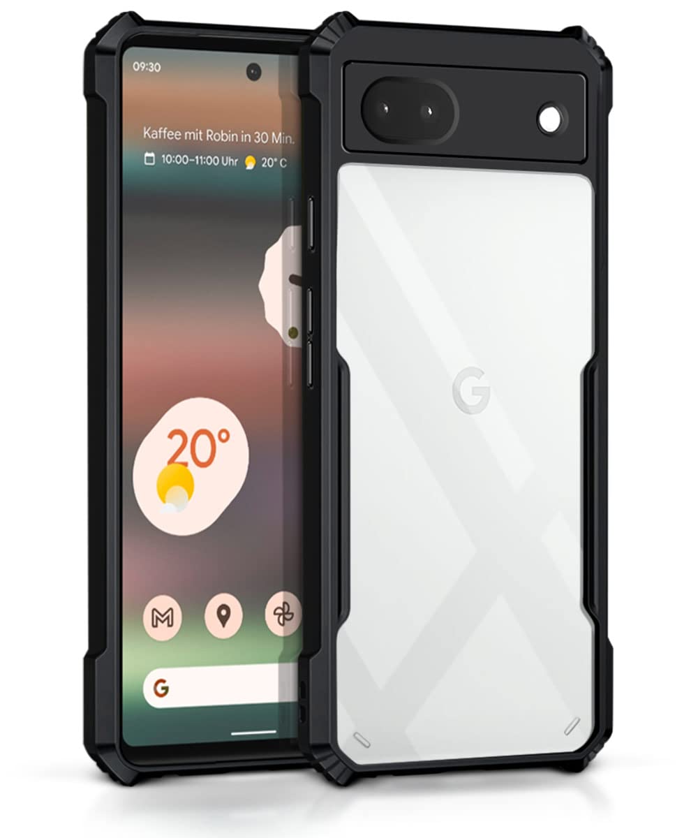 WOW IMAGINE Poly Carbonate + TPU Shock Proof Clear Protective Back Case For Google Pixel 6A - Airedge Technology | 360 Degree Camera Protection | Transparent Hybrid Back Case Mobile Cover - Black (B0B2K7ZVH7) Amazon Price History, Amazon Price Tracker
