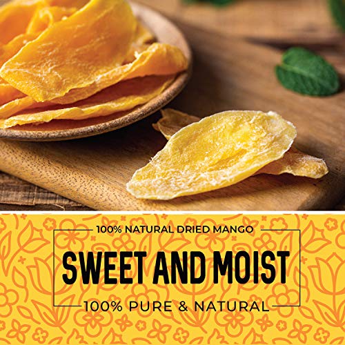 Dried Mango No Sugar Added, 16 oz. Dried Mangoes, Unsweetened Dried