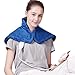 Tech Love Electric Heating Pad for Neck Shoulder and Upper Back Pain Relief Moist/Dry Heated Pad with Auto Shut Off 14” x 22” - Blue