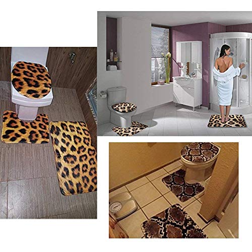 FOR U DESIGNS WC-Deckelbezug, tropischer Kaktus, rutschfest, grün, 3-teiliges Set – Bild 8