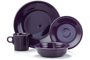 4 Piece Fiestaware Mulberry Dinnerware set