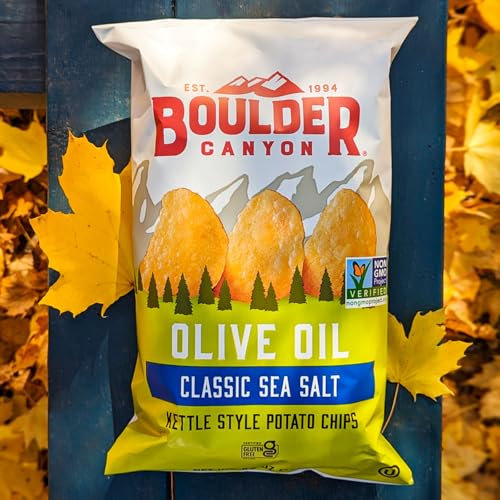 Image of Boulder Canyon Olive Oil Kettle Chips, Classic Sea Salt, 6.5 oz
