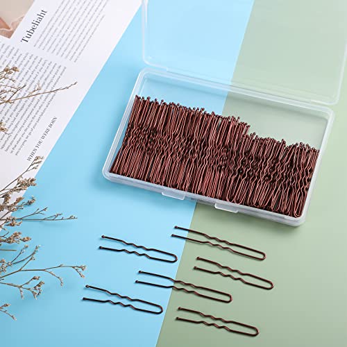 200Pcs 2.4 & 2Inches Hair Pins For Buns Hair Bun Pins Bun Hair Pins With Storage Box For Women Girls And Hairdressing Salon (Brown) #TOP4