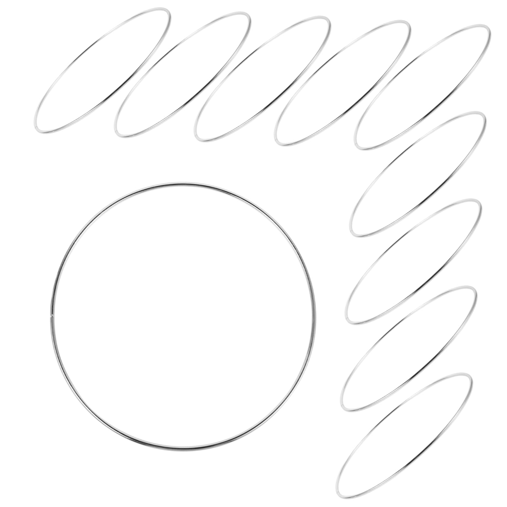 10pcs Metal Floral Hoops Dream Catcher Rings for DIY Crafts Wreaths and Party Decorations Metal Build for Creative Projects and Home Decor