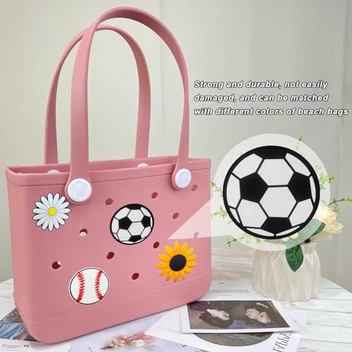 Image of Lckaey Rubber Beach Bag Accessories-PVC Rubber Totes organizer Sport Charms- for Purse Bogg Inserts