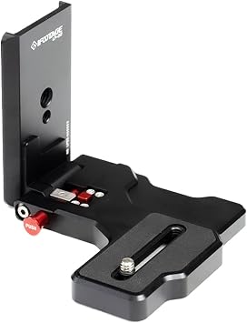 IFOOTAGE LP-02 Camera L Bracket L Shape Quick Release Plate | 1/4" & 3/8" Threads, 50mm Quick-Mount Interface for Tripod and Camera Rig, L Bracket Plate for Camera Setup