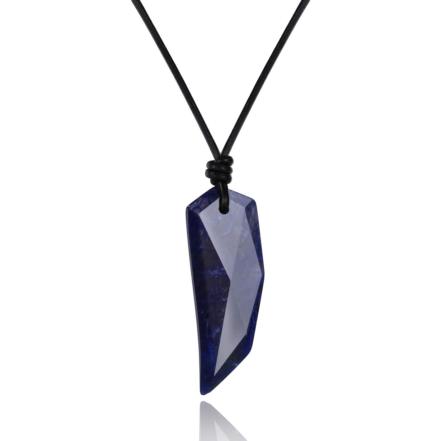 COAIWolf Tooth Men's Healing Crystal Necklace