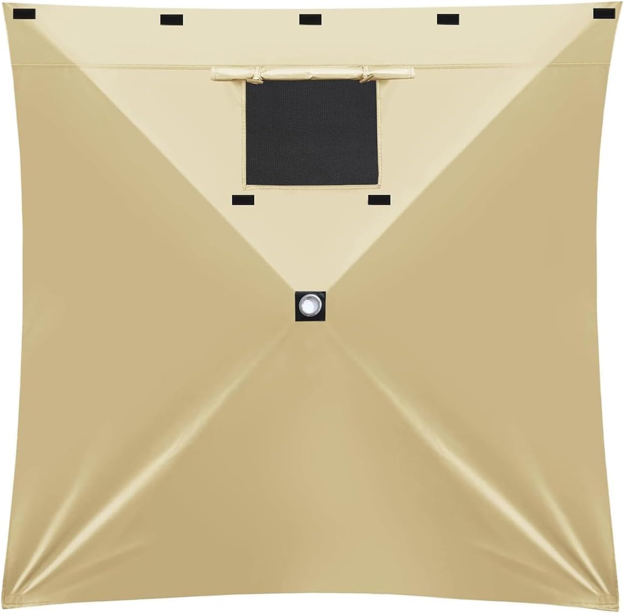 MASTERCANOPY Portable Screen House Room Pop up Gazebo Outdoor Camping and Shelter Side Panel with Window (12x12,Beige)