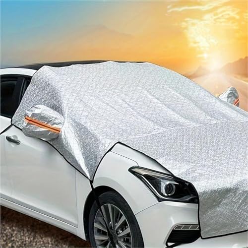 DZSQTGJKIO Protector Nieve Delantero Coche, Anticongelante A Prueba Viento, Cubierta Parabrisas, De, Bloque Parasol, Extendido Cubierta Parabrisas Coche