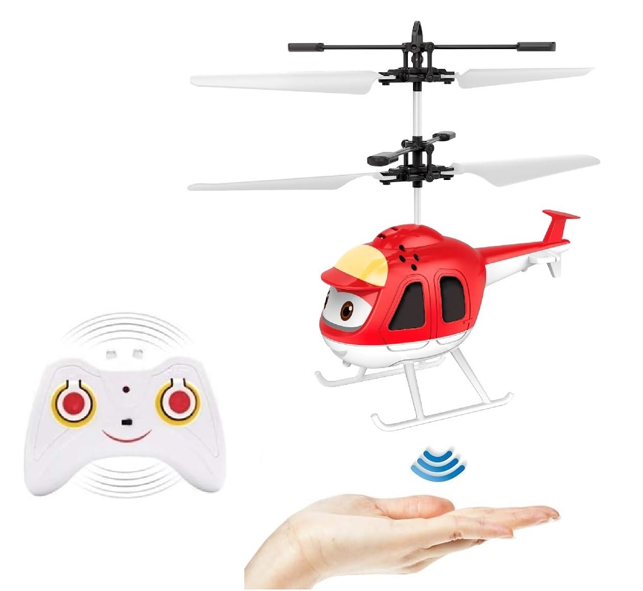 Elicottero Telecomandato Elicottero Infrarossi con Luce a LED Elicotteri RC Doppio Giroscopio Mini Elicotteri RC per Bambini Radiocomandato Interno ed Esterno,ricarica USB,colori assortiti