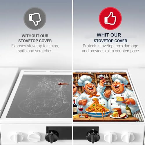 Image of HOMETITUTE Stove Covers 28x20 Chef Diatomite Heat Resistant Mat