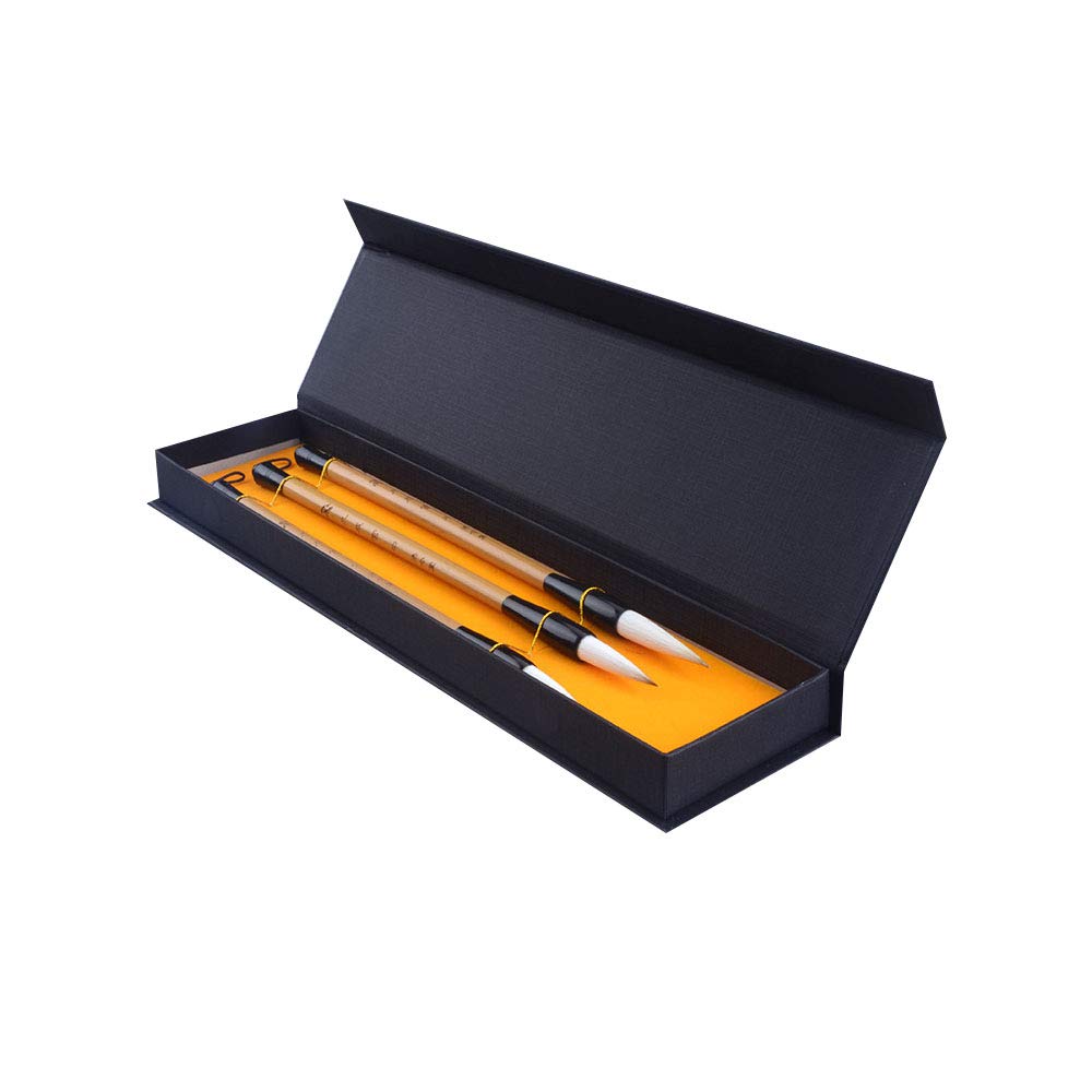 Handmade Chinese Calligraphy Practice Ink Painting Bamboo Brush for Beginner (Jiu Cheng Gong 九成宮- L)