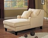 Coaster Home Furnishings Chaise Lounge, Beige