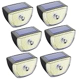 RUAOPR 6 Packs Solar Lights Outdoor Waterproof 200 LED Wireless Security Motion Sensor Outdoor Light